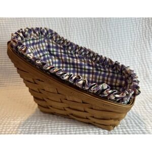 Longaberger 1990 Harvest Weave Medium Slanted Basket-signed